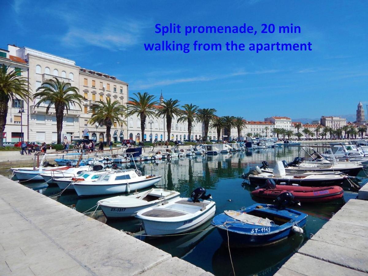 Modern Apt With Terrace 4 Min Walk To The Beach 스플리트 외부 사진